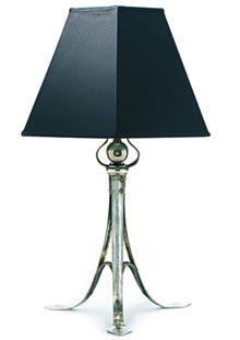 antique marks - CR Ashbee arts and crafts table lamp by the guild of handicraft