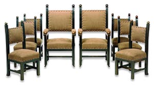 arts and crafts gallery - charles ashbee dining chairs