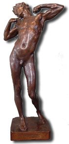 antique marks glossary - bronze figural sculpture - sluggard
