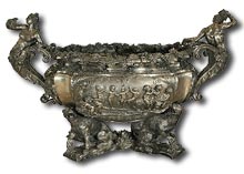 antique marks - charles frederick 
                  kandler silver bowl