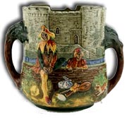 antique marks - royal doultons charles noke -  the minstrel loving cup