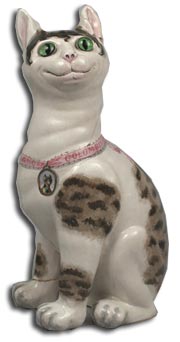 antique emille gaul
faience cat