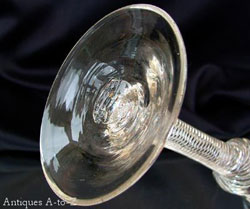 Antique Georgian Glass Foot with Pontil Scar