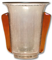 Antique Glass Terms - Leotz Crackle Glass Vase - from antique-marks.com