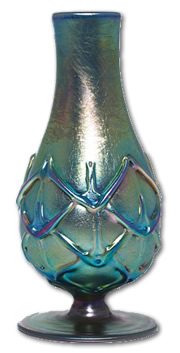 Antique Glass Terms - Iridescent Art Glass Vase - from antique-marks.com