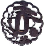 antique marks - kodogu tsuba - 
japanese sword piece