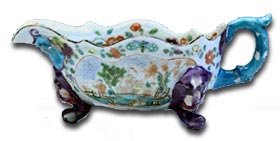 antique limehouse 
            sauce boat 