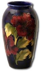 Moorcroft Hibiscus 
	Design Vase