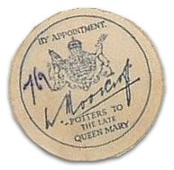 Moorcroft printed paper Royal Warrant label Moorcroft printed paper Royal Warrant label