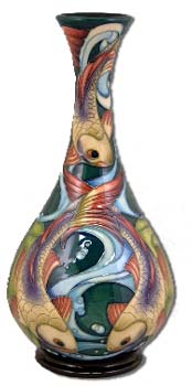moorcroft lagoon vase 
            by philip gibson