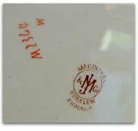 Macintyre Burslem England printed mark brown Macintyre Burslem England printed mark brown