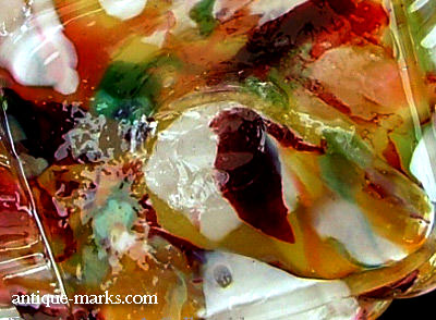 Antiques Collection - Nailsea Spatter Glass Basket