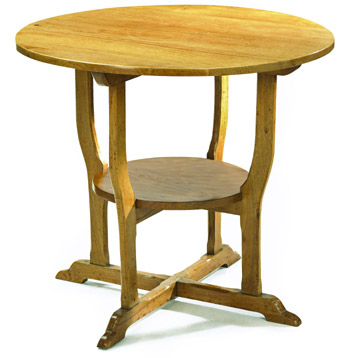 antique marks glossary - 1930s peter waals bleached walnut table