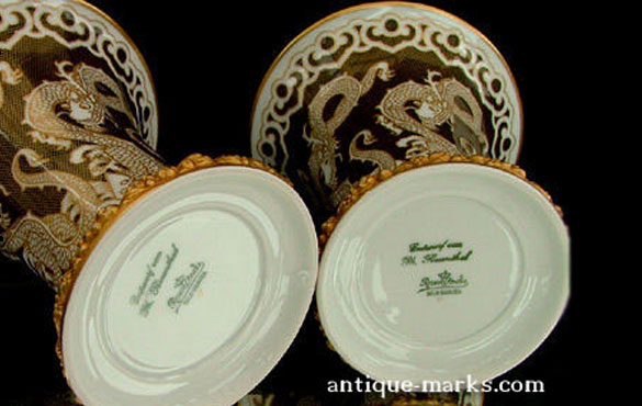 ... decorative Nippon powder box, mark dating this between 1911-1921