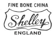 antique marks glossary  - antique term shelley china - base mark 1945 - 1966
