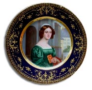 antique marks - royal vienna style hutschenreuther plate
