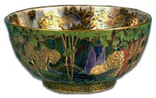 Wedgwood Fairyland Lustre bowl 
            in Fairy Bridge Design