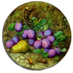 royal worcester fruit painted 
            by octar copson