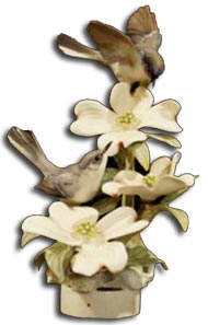 Worcester Dorothy Doughty - Double Knatcatcher on Dogwood limited edition of 500 