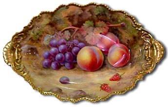 Royal worcester fruit 
	painted by thomas lockyer