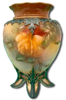 antiques a-to-z - royal worcester james hadley vase