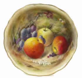 Royal Worcester Fruit Painted Bowl Worcester Fruit Painted Bowl by Ricketts