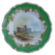 Royal Worcester Gallery - 
    John Stinton Carew Castle 1933