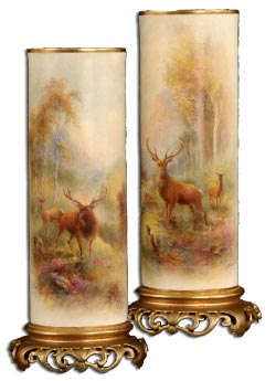Worcester Stinton Harry Stinton
Stag Vases