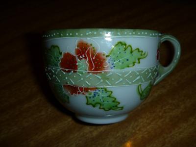 Right-hand side of teacup
