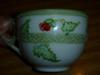 Left-hand side of teacup