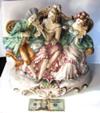 Size of Capodimonte Porcelain Figural Centerpiece