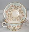 Decoration on ornate cup and saucer