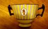 Pattern on twin-handled Royal Doulton cups