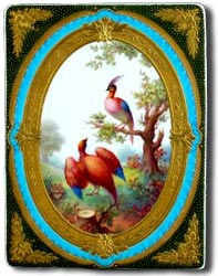 derby porcelain plaque by albert gregory